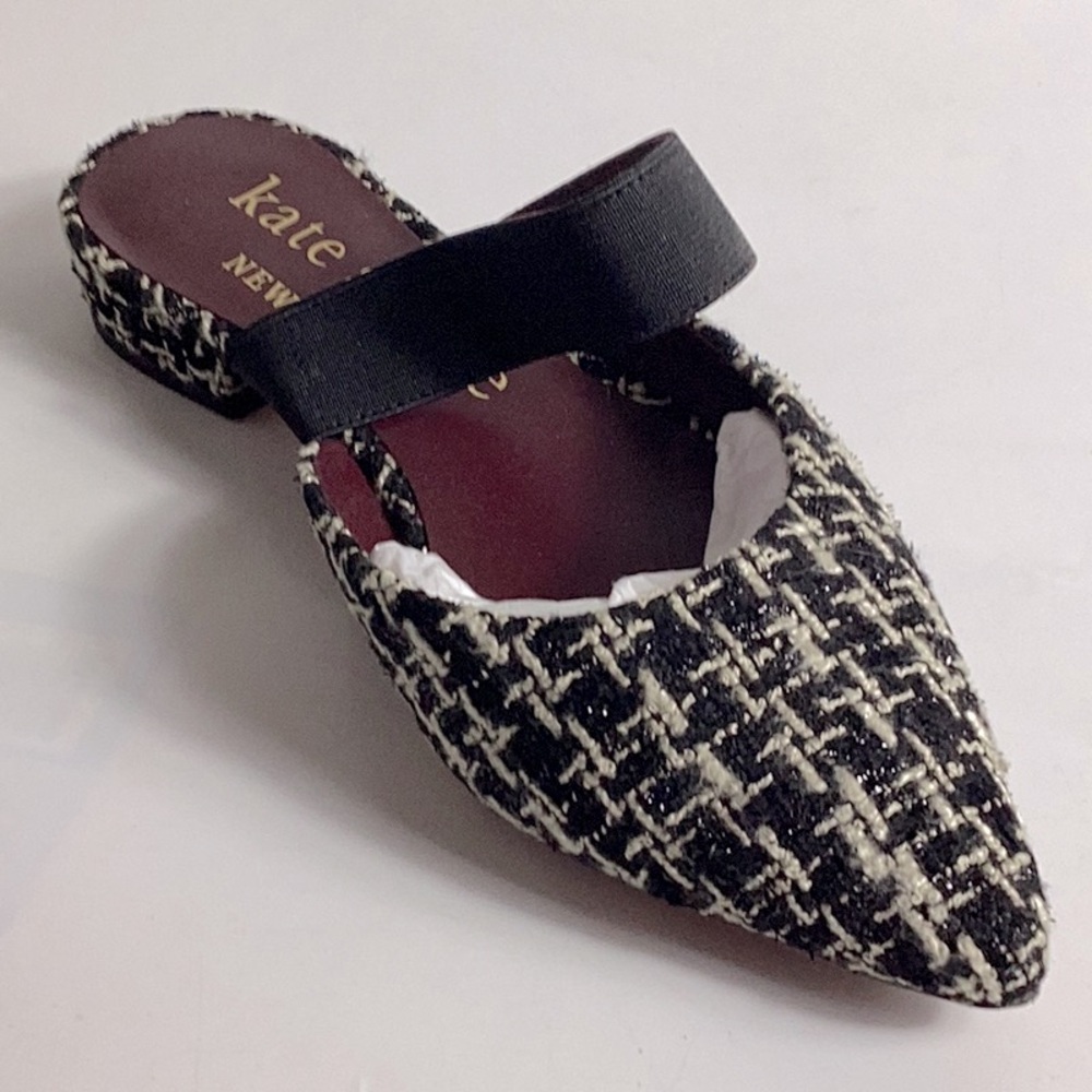 Kate Spade Women’s Marielle Tweed Black/Cream Size 7 B